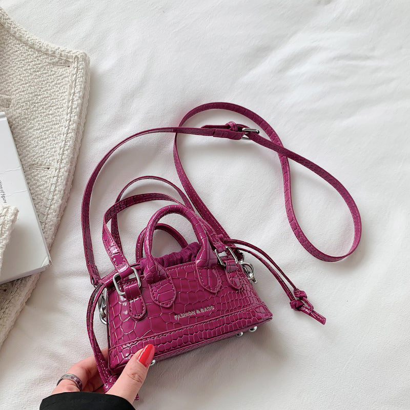 Wholesale PU Small Square Bag with Crocodile Pattern